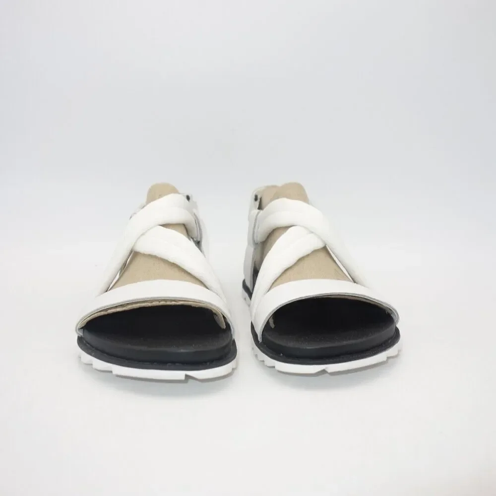 NEW Sorel Roaming Decon Strappy Slip On Sandals Women's 7.5 White